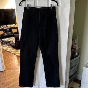 Just Black Black Denim Pants - Size 26